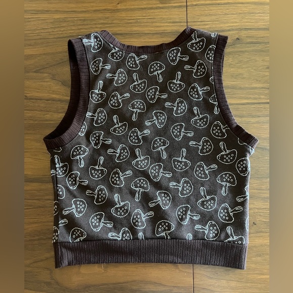 Juniors mushroom sweater vest M - Picture 2 of 2